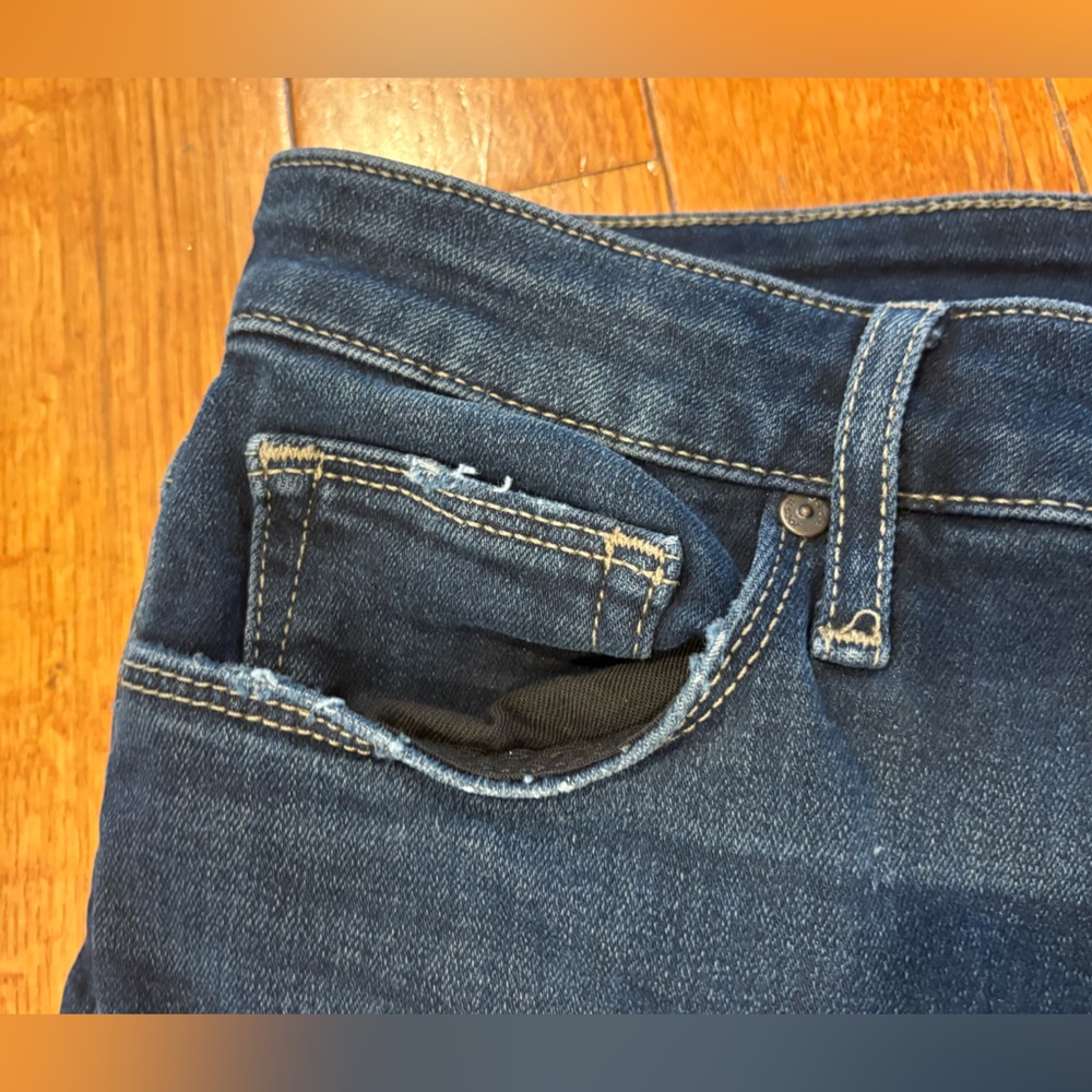Joes 31 12  skinny dark Blue Denim Jeans cropped - Picture 5 of 9